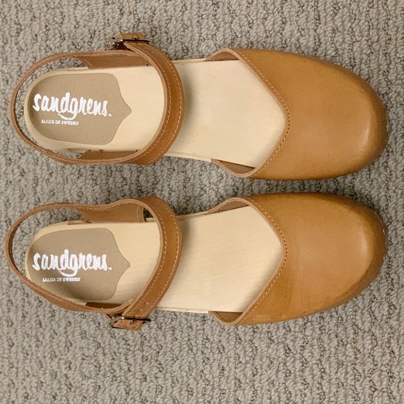 Clogs Sandals (Swedish Wooden High Heel, Victoria) - Picture 2 of 6